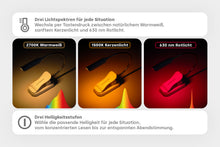 Lade das Bild in den Galerie-Viewer, Letti - Akku Leselicht mit 3 Lichtspektren