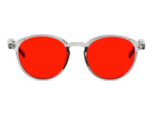Download the image in the gallery viewer, Capri Dark - Blueblocker Glasses Gray Transparent
