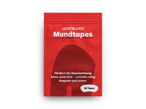 Lichtblock® Mundtapes gegen Schnarchen